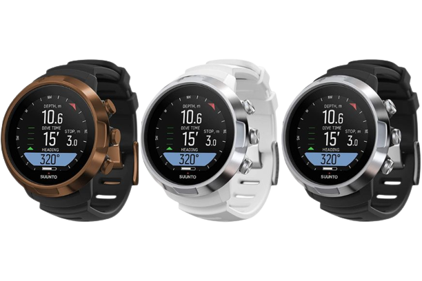 The Suunto Dive D5 diving watch is seen.