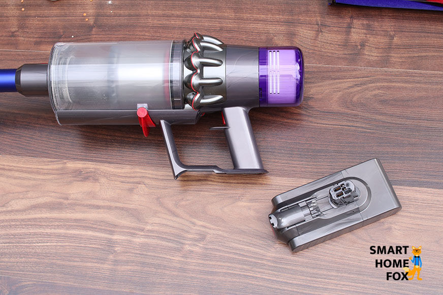 The Dyson V11's replaceable battery