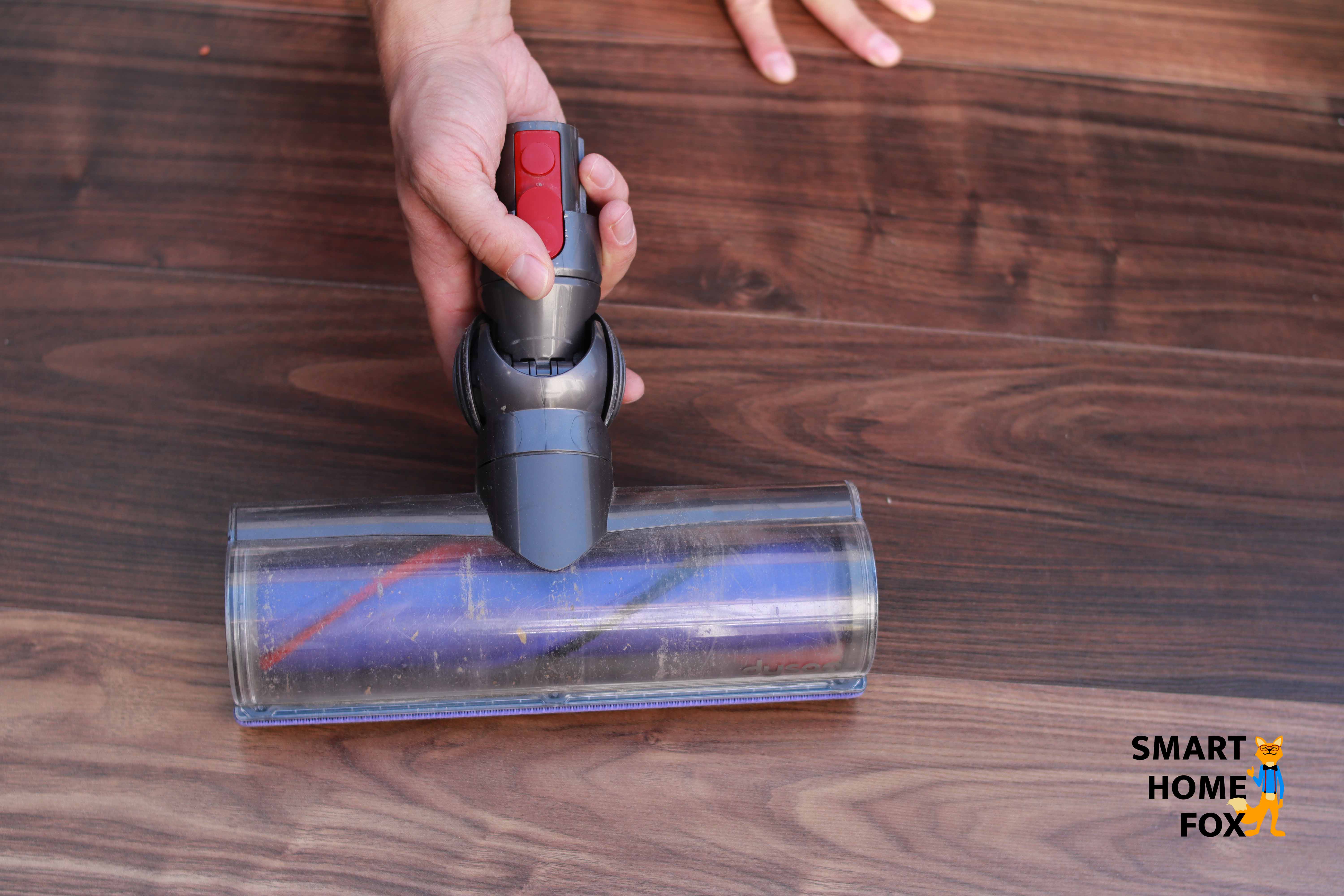 The Dyson V7 Motorhead's standard electric brush