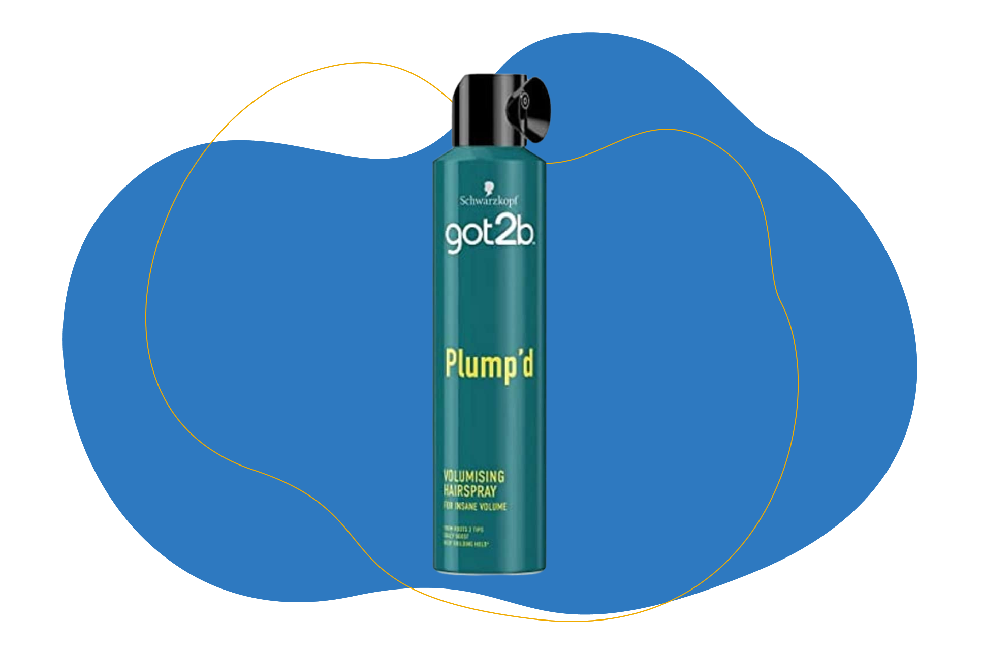 You can see the hairspray.