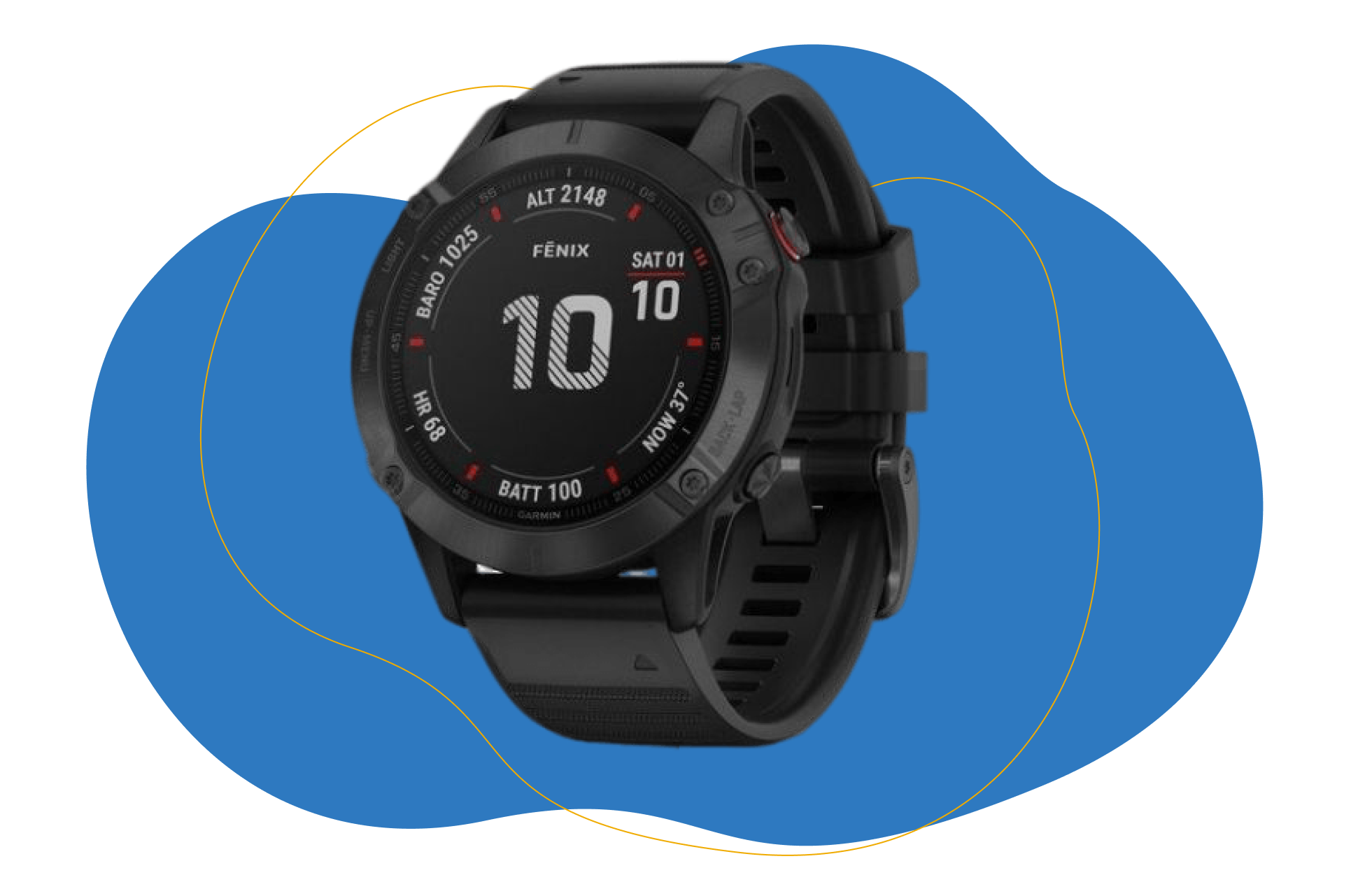 You can see the Garmin Fenix 6 Pro.
