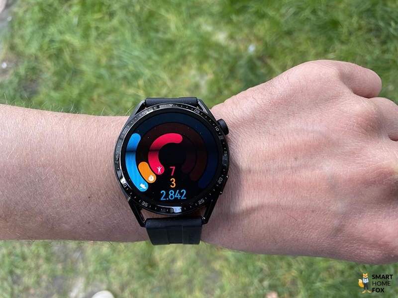 You can see the recorded activity on the smartwatch.