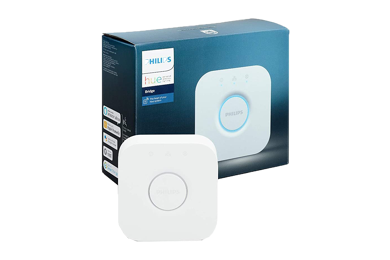 The Philips Hue Bridge.
