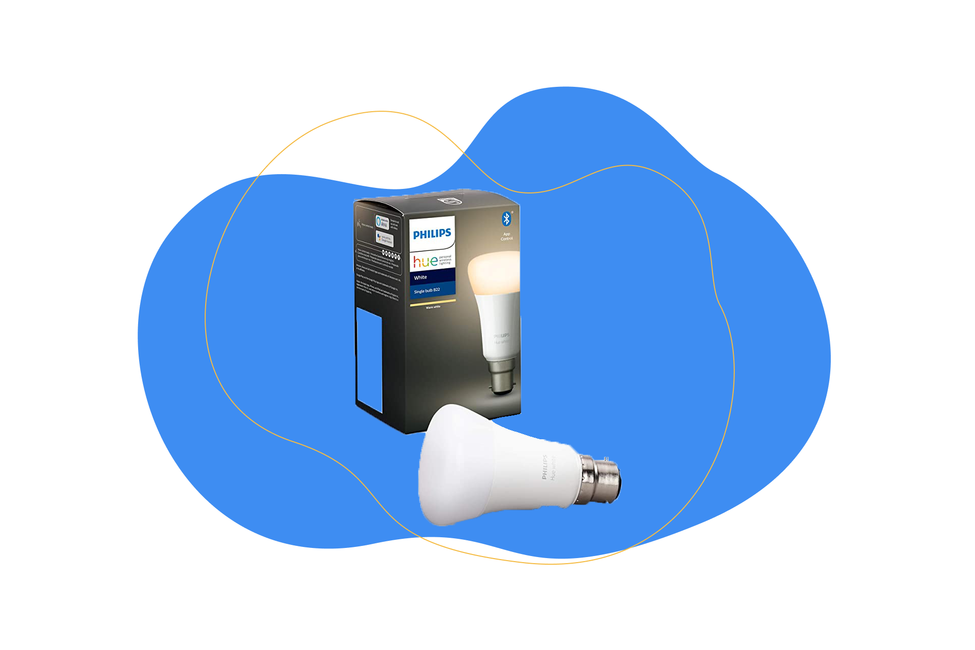 The Philips Hue Smart Bulb White.