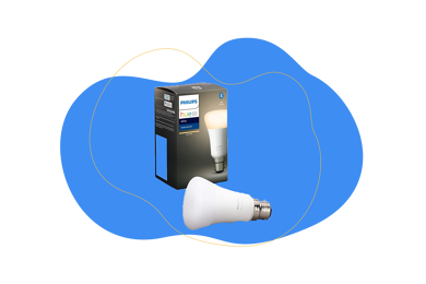 The Philips Hue Smart Bulb White.