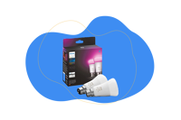 The Philips Hue Colour and Ambiance Smart Bulb.