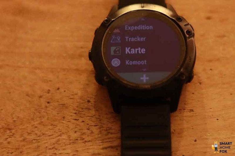 You can see Komoot on your sports watch.