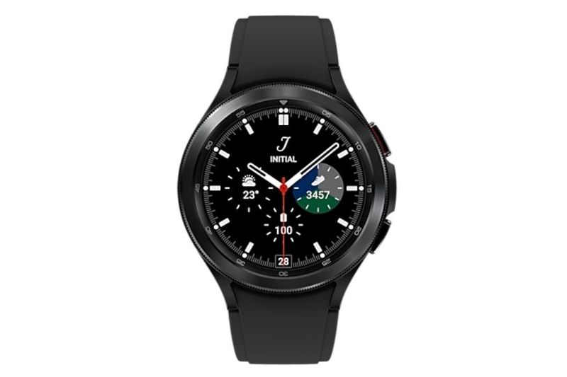 You can see the Samsung Galaxy Watch 4 Classic.