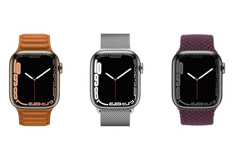 You can see the different watch bands of a smartwatch.